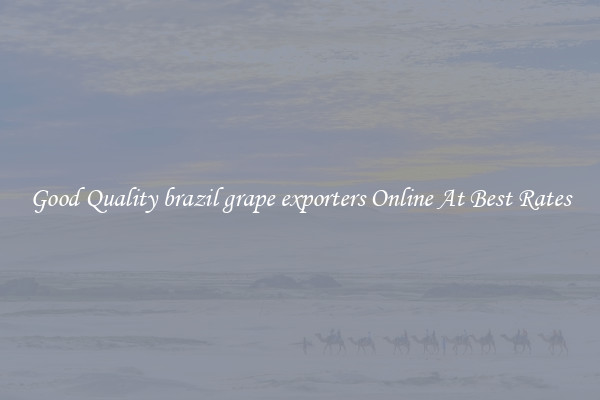 Good Quality brazil grape exporters Online At Best Rates