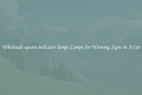 Wholesale square indicator lamps Lamps for Warning Signs in A Car