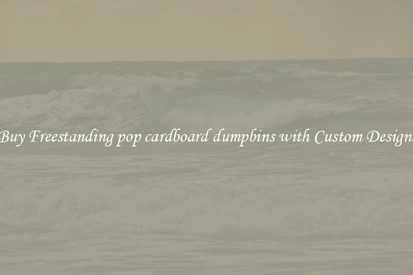 Buy Freestanding pop cardboard dumpbins with Custom Designs