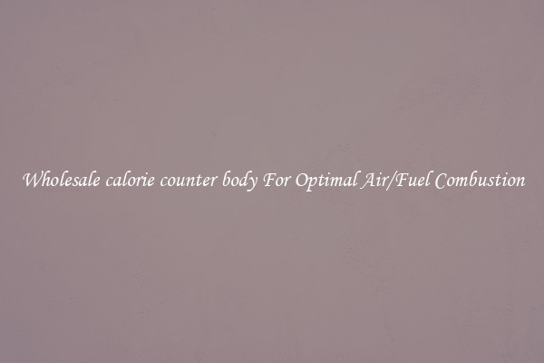 Wholesale calorie counter body For Optimal Air/Fuel Combustion