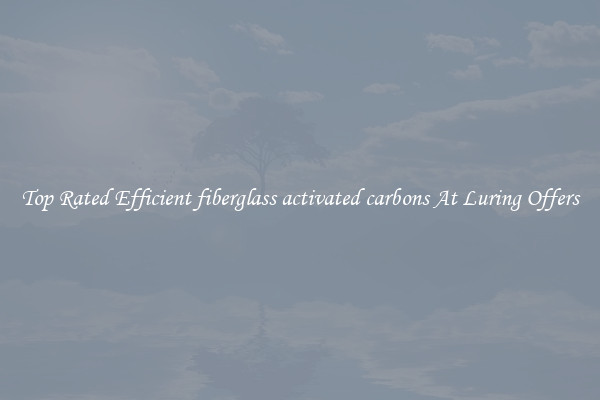 Top Rated Efficient fiberglass activated carbons At Luring Offers