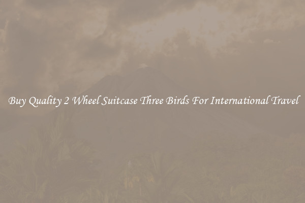 Buy Quality 2 Wheel Suitcase Three Birds For International Travel