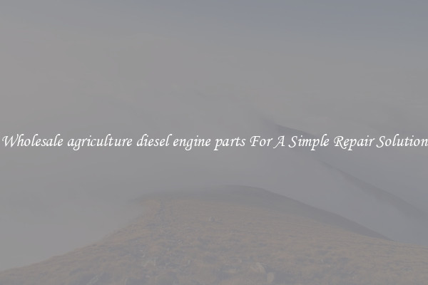 Wholesale agriculture diesel engine parts For A Simple Repair Solution