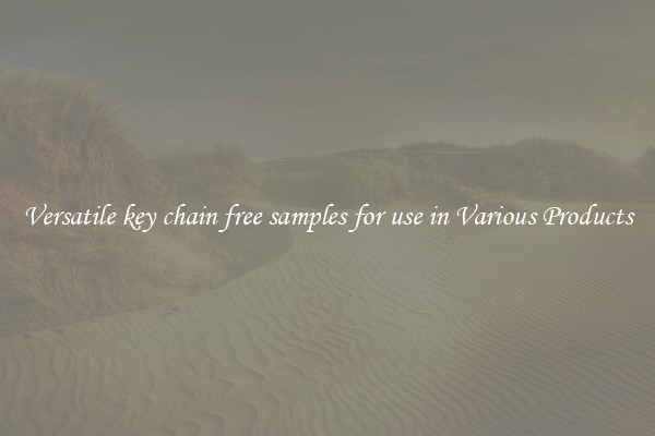 Versatile key chain free samples for use in Various Products