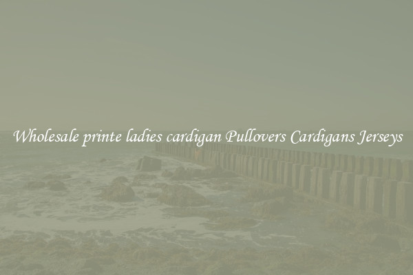 Wholesale printe ladies cardigan Pullovers Cardigans Jerseys