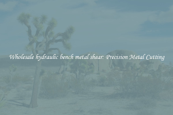 Wholesale hydraulic bench metal shear: Precision Metal Cutting
