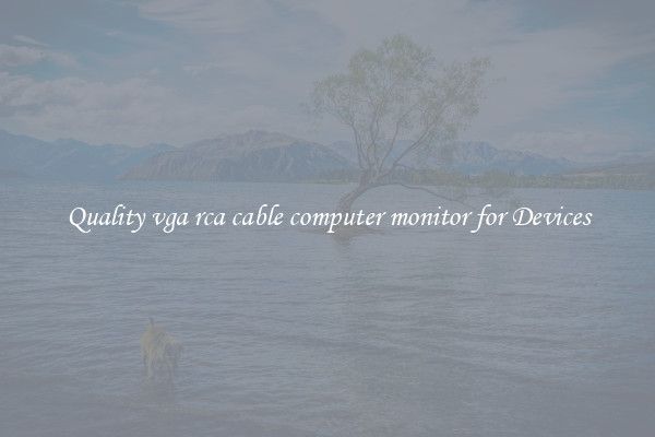 Quality vga rca cable computer monitor for Devices