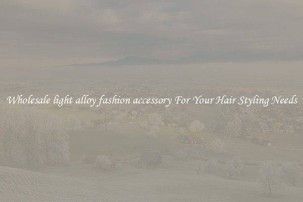 Wholesale light alloy fashion accessory For Your Hair Styling Needs