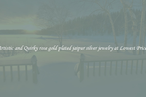 Artistic and Quirky rose gold plated jaipur silver jewelry at Lowest Prices