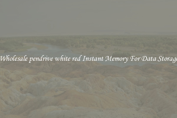 Wholesale pendrive white red Instant Memory For Data Storage